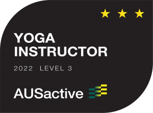AUSactive badge Yoga Instructor Level 3